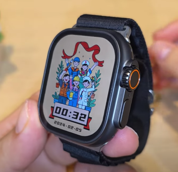 Smartwatch Microwear ULTRA AI 3 5G - c/ Câmera 180º, Case Proteção + 7 Pulseiras