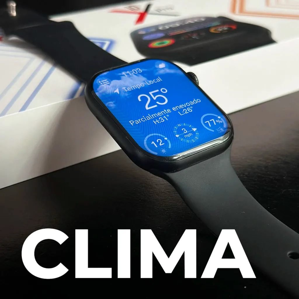 Microwear S10 Pro 2.1" - Com Chat GpT e Controle por voz Estilo Siri + Case de Proteção